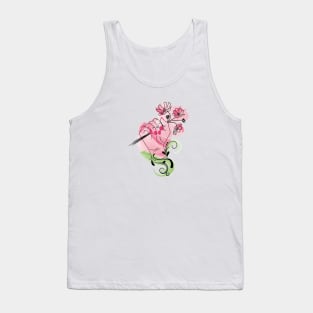 Female hand hold flowers Tank Top